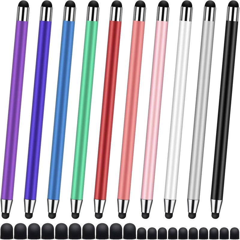 SLKIJDHFB 10Pack Stylus Pen,Stylus Pens for Touchscreen, 2-in-1High Precision and Sensitivity Stylus Pen for iPad,iPhone,Smartphones,Android and Tablets,All Universal Touch Screen Devices(10Stylus Pen+20 Tips) - Image 1